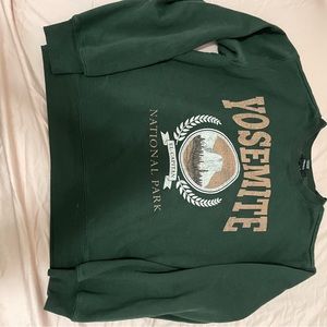 forest green crewneck